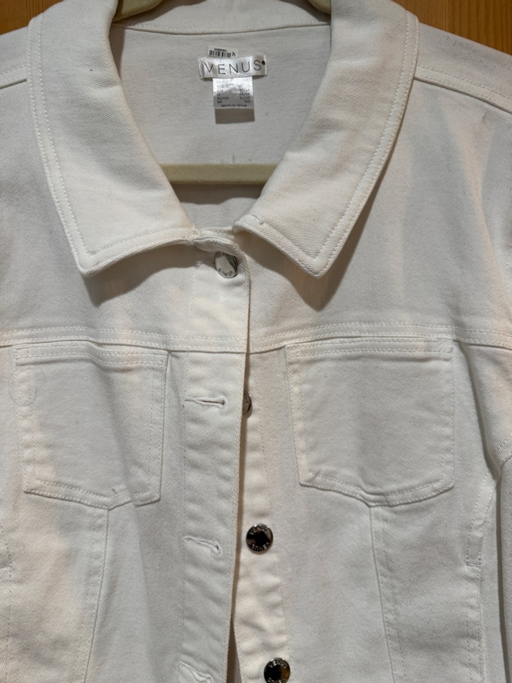 VENUS White Jean Jacket - Picture 6 of 6